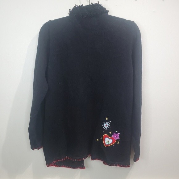 The Quacker Factory Angel Christmas cardigan size small - Picture 5 of 6